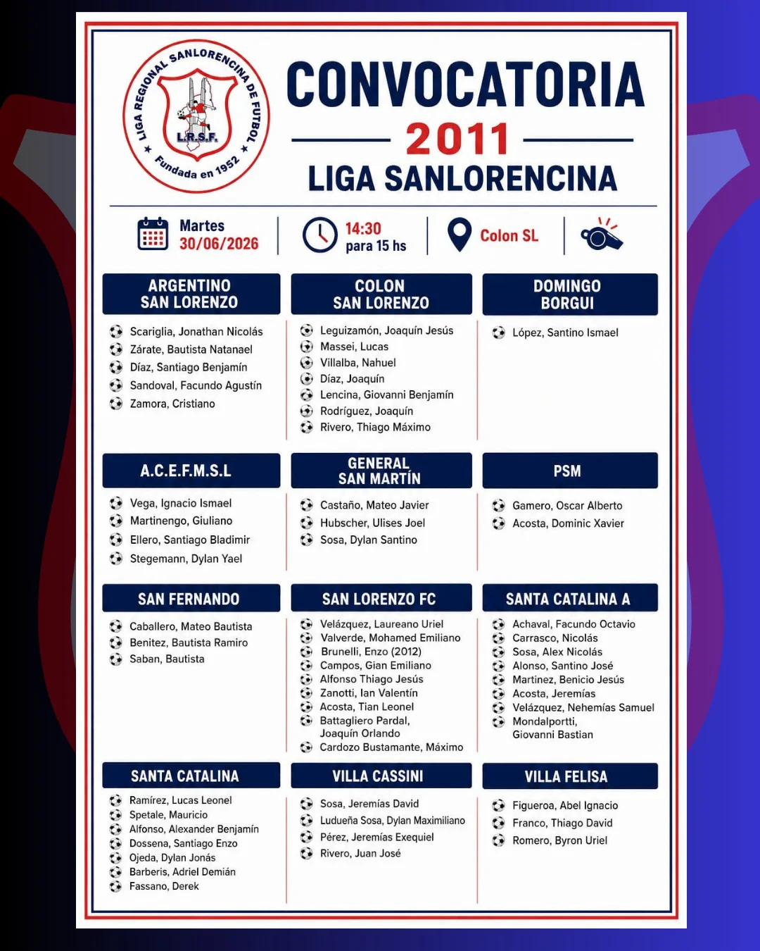 Convocatoria 2011