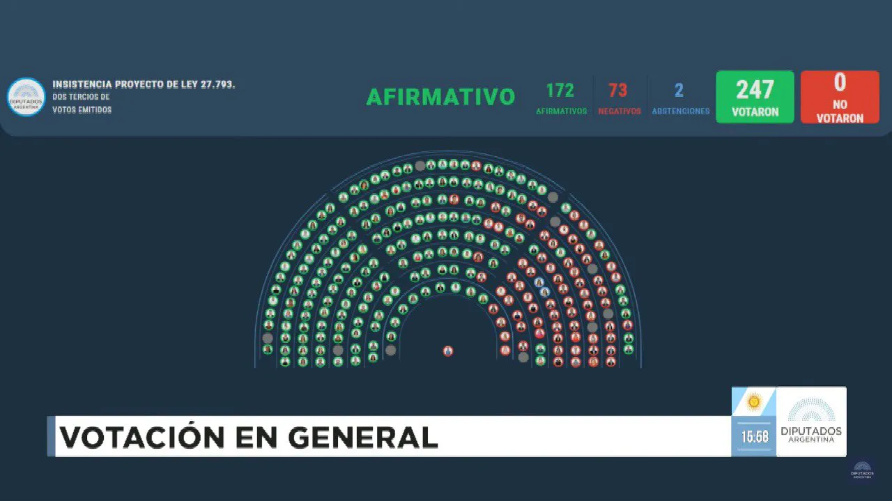 Diputados rechazaron el Veto a Ley de Discapacidad