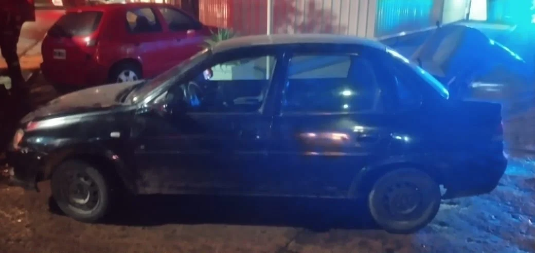 herido por incendio de auto