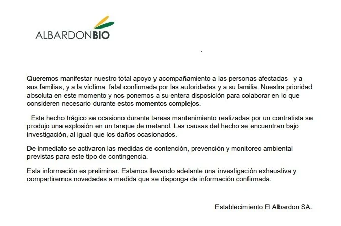 comunicado empresa