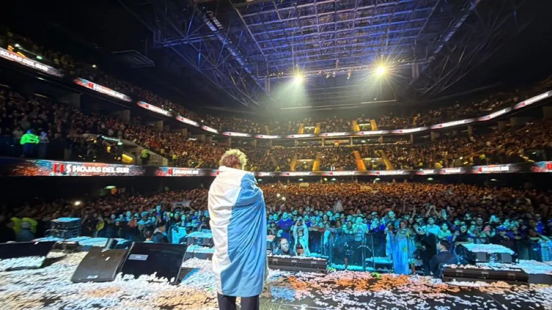 Milei en el Movistar Arena 