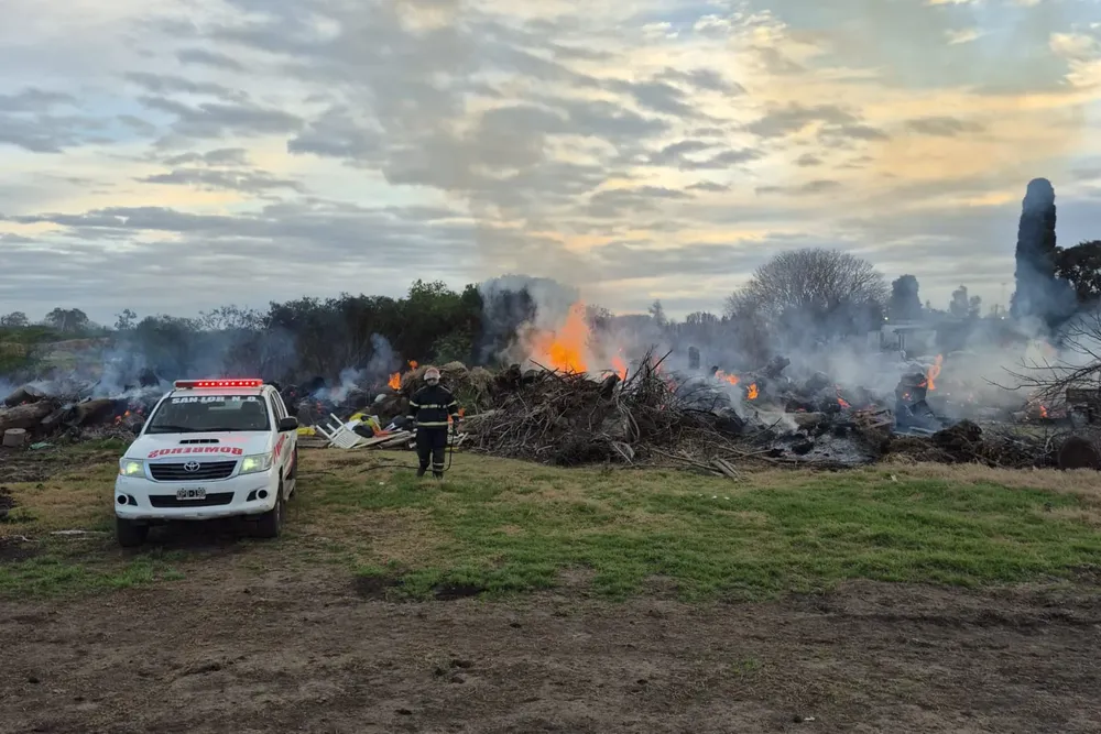 incendio barrio Las Quintas