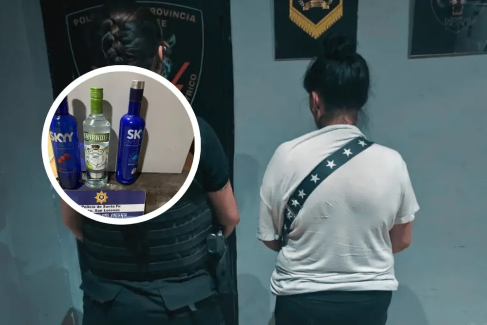 detenida robo bebidas