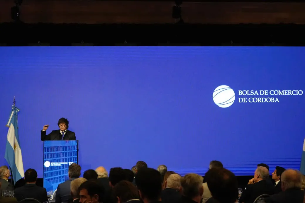 Javier Milei en la Bolsa de Comercio de Córdoba  Javier Milei en la Bolsa de Comercio de Córdoba
