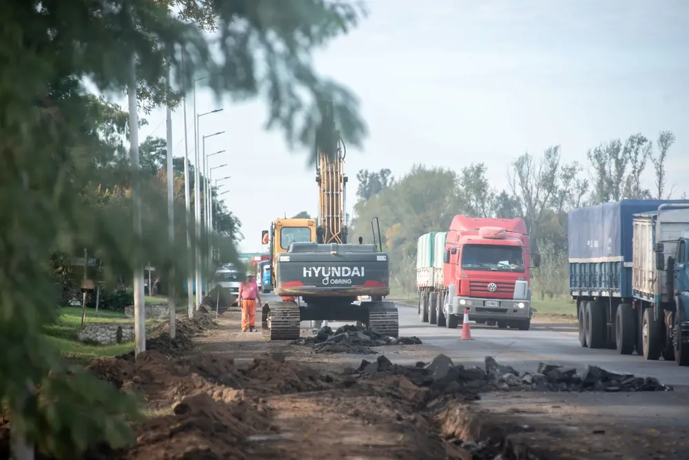 Obras ruta 11 timbúes.
