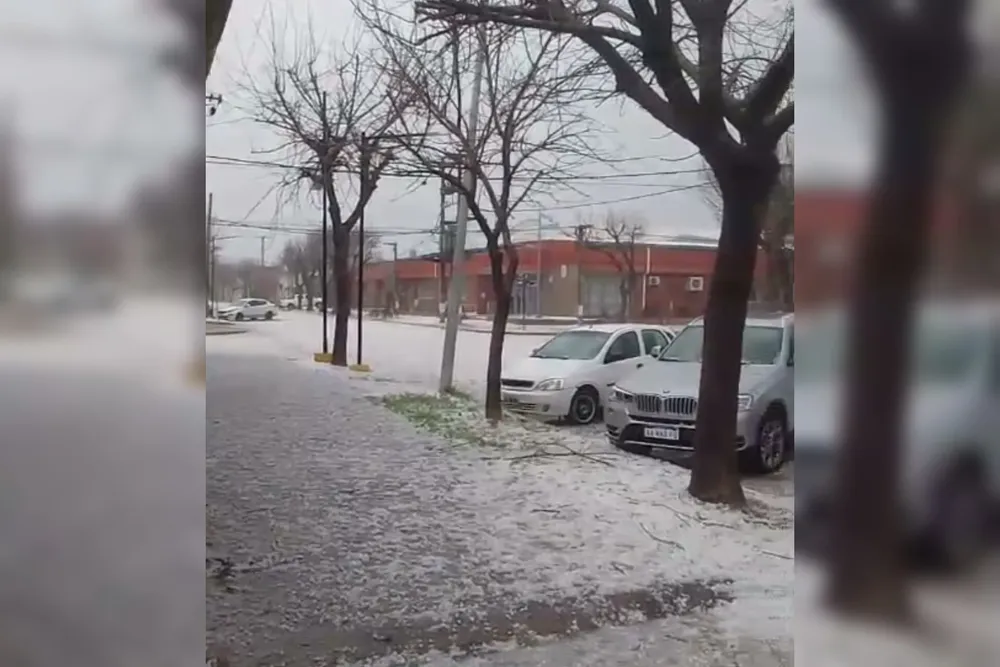 Fuerte temporal en Las Rosas