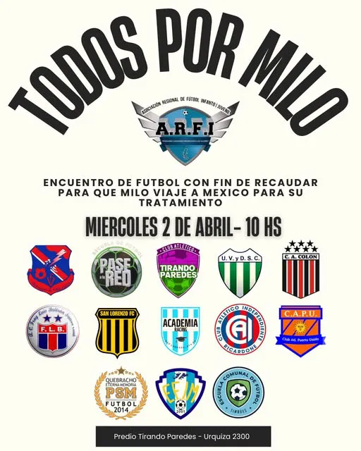 encuentro de futbol por MIlo