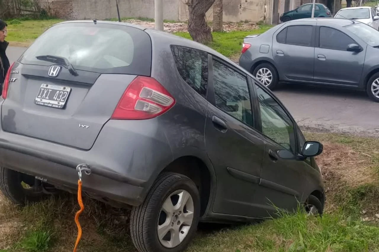 terminó en al cuneta