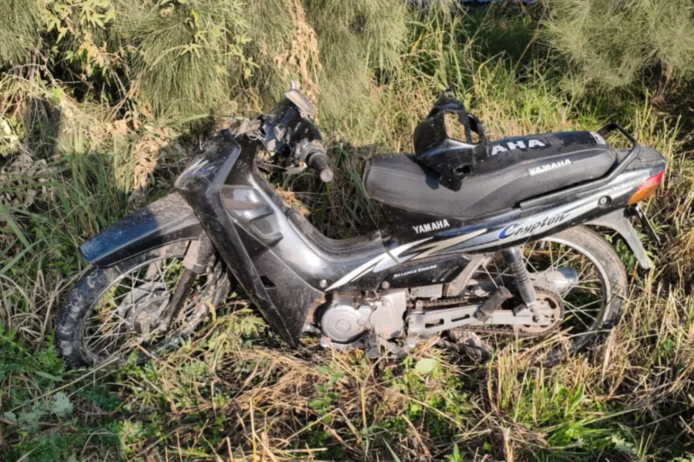 secuestro motocicleta Ricardone