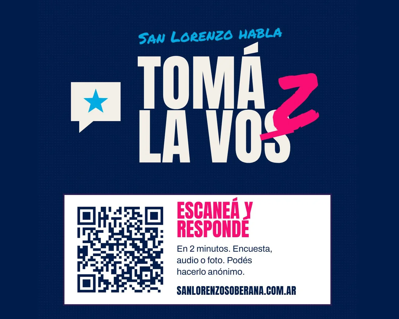 toma la vos
